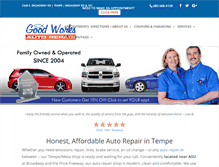 Tablet Screenshot of goodworksautorepair.com